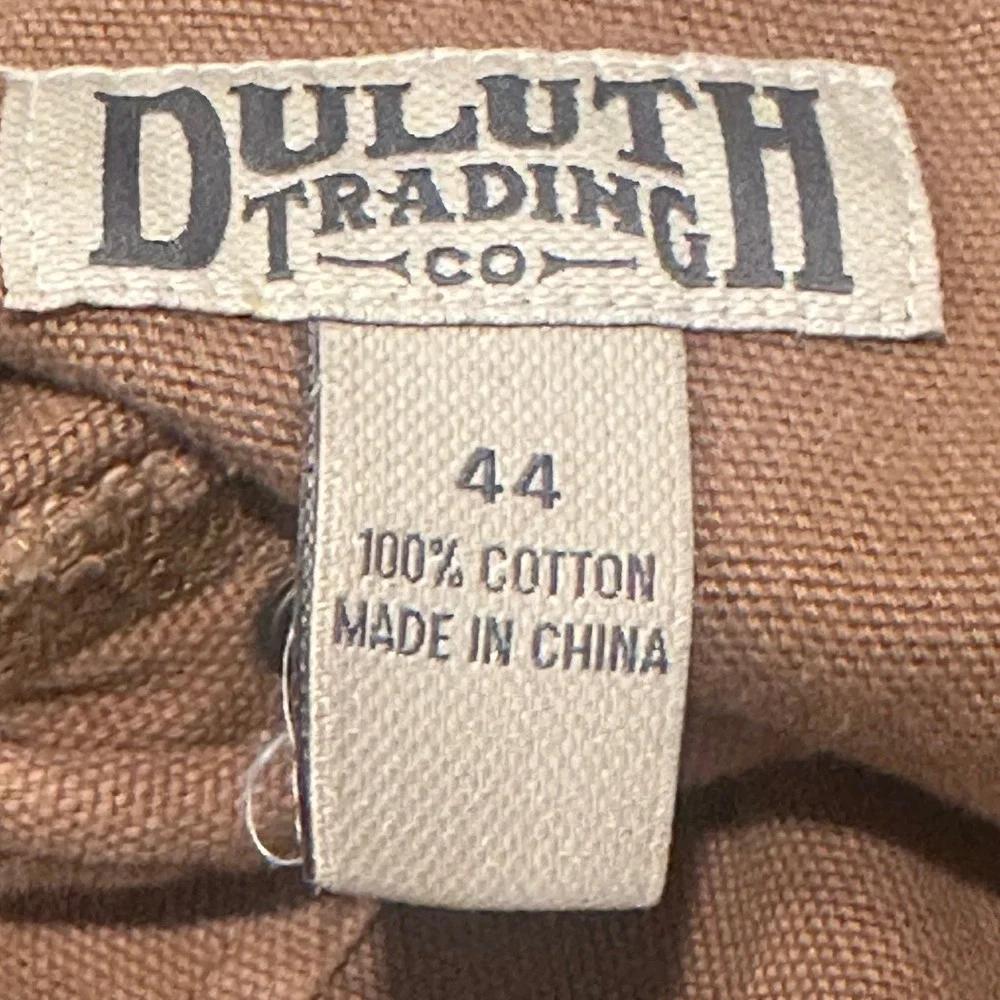Duluth Trading Co Mens Brown Fire Hose Cargo Work Shorts Size 44‎ Cotton Canvas